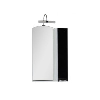 Шкаф-зеркало Aquanet Асти 55 со светильником, черный