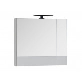 Шкаф-зеркало Aquanet Верона 70 со светильником, белый
