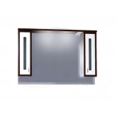 Шкаф-зеркало Бриклаер "Бали" 120 венге/белый глянец
