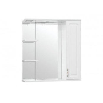 Шкаф-зеркало Style Line "Олеандр-2 750/С" Люкс белый