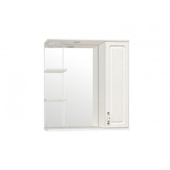 Шкаф-зеркало Style Line "Олеандр-2 750/С" Люкс рельеф пастель