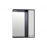 Шкаф-зеркало Style Line "Панда Стиль W 650/C" белый/венге