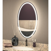Зеркало MIXLINE 'Дора' 700*900 (ШВ) овал, сенсорный выключатель, светодиодная подсветка