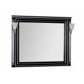 Зеркало Aquanet Паола 120 со светильниками, черный/серебро
