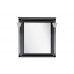 Зеркало Aquanet Паола 90 со светильниками, черный/серебро