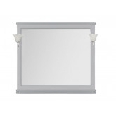 Зеркало Aquanet Валенса 110 со светильниками, белый краколет/серебро