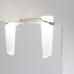 Зеркало Aqwella Леон-МР 40 со светильником, белый