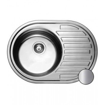 Кухонная мойка KAISER KSS-7750L металл врезная/овальная/левая (нержавеющая сталь) купить в Саратове