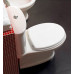 Крышка-сиденье для унитаза Cezares Primo микролифт, белая, петли бронза